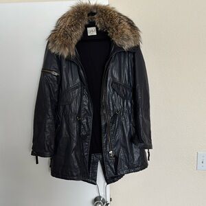 Sam wax coated jacket with hood